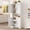Dressers | White B, variant on Pantry Cabinet,70" Tall Kitchen Pantry Cabinet with Doors and Adjustable Shelves, Freestanding Cupboard, Tall Storage Cabinet for Bathroom, Dining Room, Living Room (Rustic Gray)