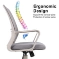 thumbnail image 2 of Yangming Office Chairs with Lumbar Support, 250 lb. Capacity, Grey, 2 of 7