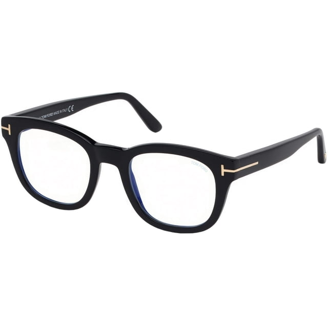 Anteojos Tom Ford TF-5542-B negro brillante/oro rosa para hombre