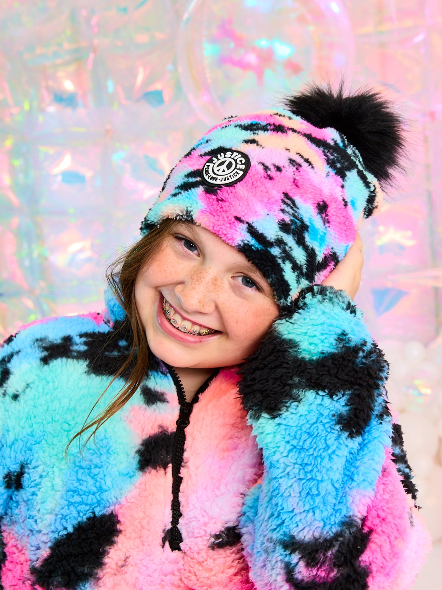 Justice Girls Mock Neck Sherpa, Sizes XS - XLP