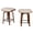 Walnut, variant on Swivel Bar Stools Set of 2, 26 Inch Modern Backless Wood Counter Height Bar Stools, 360°Swivel Upholstered Saddle Seat Kitchen Island Stools with Footrest, Black