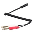 thumbnail image 3 of Cable hembra de 35 mm a 2 macho de 6,35 mm Fugacal adaptador de sonido, 3 of 8