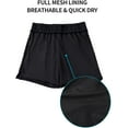 thumbnail image 3 of Sociala Women's Cargo Bermuda Long Shorts Elastic Waistband Swim Shorts With Back Pocket, 3 of 6