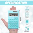 thumbnail image 2 of 2 Pcs Calculatrices Standard de Base Mini Calculatrice de Bureau Numérique, 2 of 5