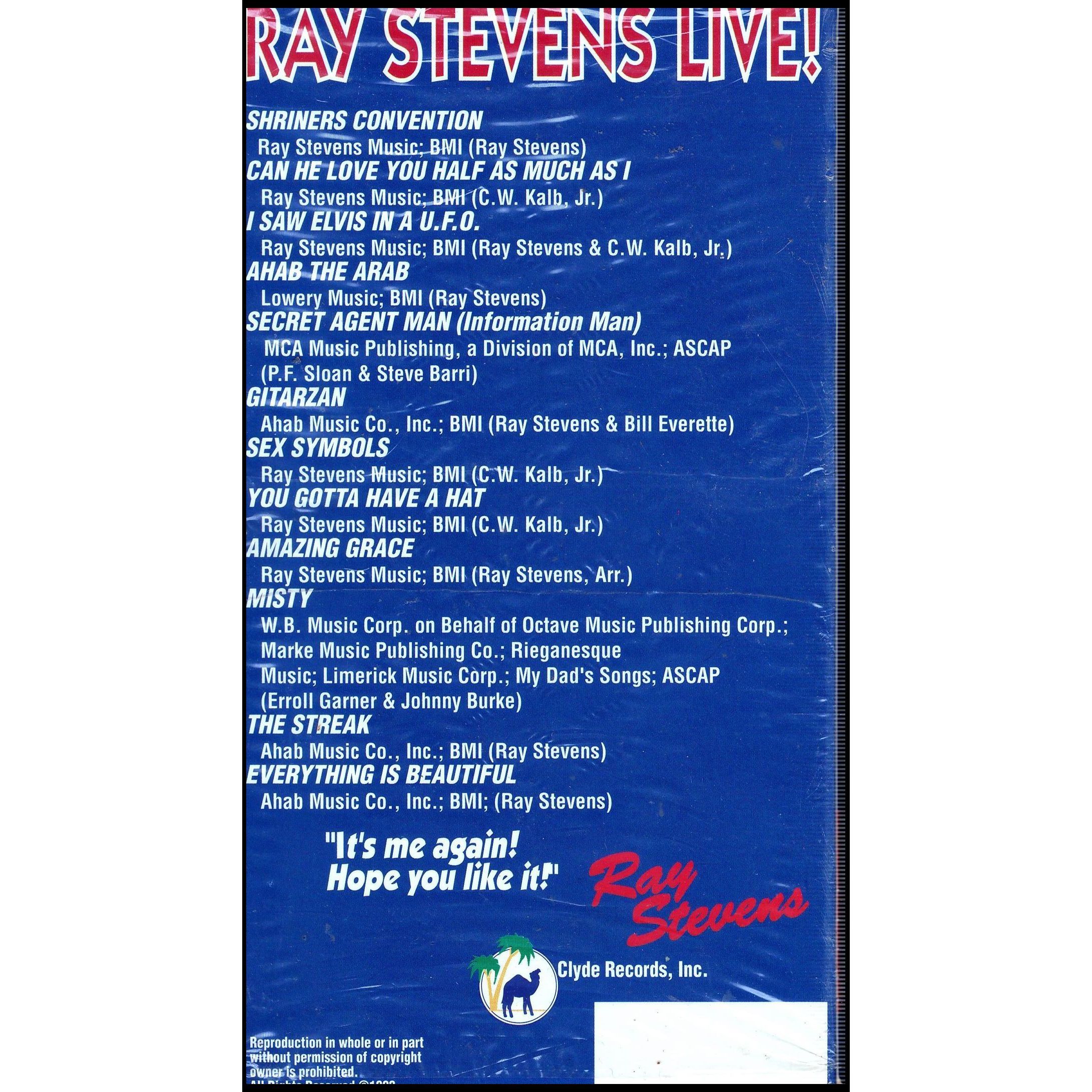 Ray Stevens Comedy Video Classice (VHS Tape) - Walmart.com