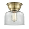 thumbnail image 1 of Innovations 623-1F-AB-G72-LED Large Bell 1 Light 8 inch Flush Mount, Antique Brass, 1 of 1