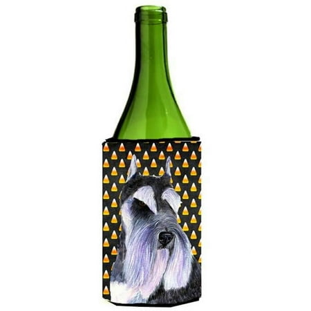 

Schnauzer Candy Corn Halloween Portrait Wine bottle sleeve Hugger - 24 Oz.