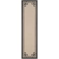 thumbnail image 2 of SAFAVIEH Four Seasons Yasim Bordered Runner Rug, Ivory/Charcoal, 2'3" x 8', 2 of 7