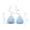 Light Blue, variant on Womens Bikini Top X Back Self Tie Supportive Bathing Suit Top Minimalist Swimwear Swim Top Only