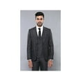 thumbnail image 6 of Men 3pc European Vested Suit WESSI  J.VALINTIN Extra Slim Fit JV15 Charcoal Gray, 6 of 9