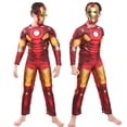thumbnail image 5 of Disfraz de Iron Man para niños, disfraz de superhéroe de Iron Man, disfraz de cosplay, mono, máscara, guantes, mono de cumpleaños de Halloween para niños, regalos, 5 of 5
