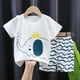 thumbnail image 2 of Conjunto de ropa de verano para bebé niño y niña, pijama, traje para recién nacido, ropa de manga corta, disfraz con estampado de elefante, conjuntos de algodón, 2 of 5