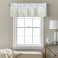 thumbnail image 3 of Spring Floral Valance Curtain for Windows Watercolor White Yellow Wildflowers Rustic Farmhouse Rod Pocket Curtain Valances Short Window Treatments for Kitchen Bathroom Laundry Basement 54 x 18 Inch, 3 of 9