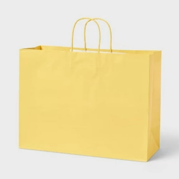 Medium Gift Bag Solid Yellow - Spritz