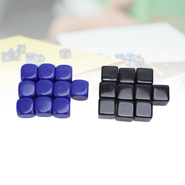 Kit De Dados En , Plástico Liviano, Fácil De Transportar, Dados En De 16 Mm, 20 Piezas Para Juegos De Mesa