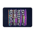 thumbnail image 7 of DouZhe Doormat Non-Slip Washable Floor Mat, Indoor Area Rug Eat Sleep Game Repeat Gaming Design Pattern Carpet, 24x16 inches, 7 of 7