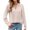 A, variant on Women's Long Sleeve T-Shirt Clearance Sales V-Neck Shirt Europe and the United States Blouse Temperament Long Sleeve Sweet Top V Neck Design Feeling Shirt