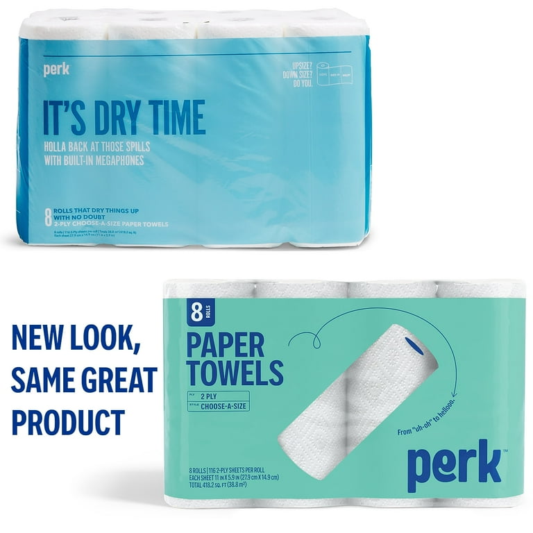 WorkLife Brands, Kitchen Roll Paper Towels, 2-Ply, 5.9x11 inches