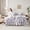 Grey Purple, variant on Homewish Purple Lavender Plant Twin Bedding Sets 7-Piece, Grey Old Barn Door Bedding Comforter Set