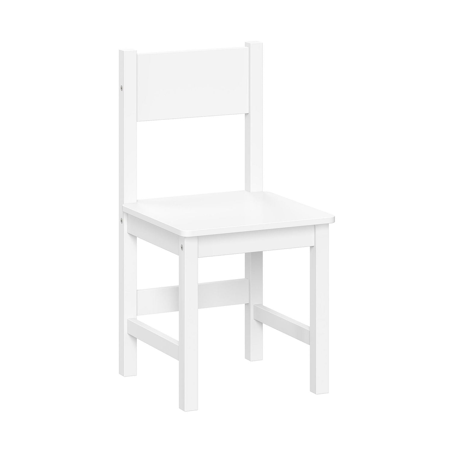 Kids Desk and Chair Set with Cubbies and Bookracks – White
