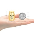 thumbnail image 2 of Small Cremation Keepsake Urns for Human Ashes Mini Cremation Urn Small Funeral Urns for Ashes Stainless Steel Cremation Funeral Urn, 2 of 8