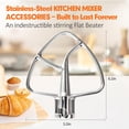 thumbnail image 2 of ‌K45B Stainless Steel Flat Beater for KitchenAid 4.5 and 5 Quart Tilt-Head Stand Mixers, Dishwasher Safe, 2 of 9