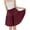 A2-Wine, variant on TRUBKH Skorts for Women Ruffled Tiered Skirts High Waist Soft Short Tennis Golf Shorts Scrunch Shorts Dance Shorts Breathable Flowy Skirts Beach Vacation Shorts Elastic Waist Beige 4XL