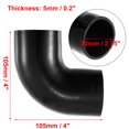 thumbnail image 3 of Manguera Acoplador Tubo Silicona 70mm 2.75 ID 90 Grados Negro, 3 of 7