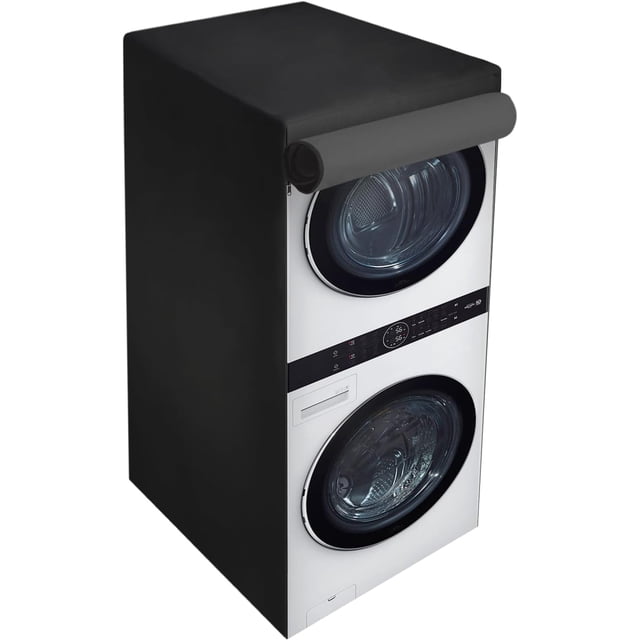 Funda Para Torre de Lavado con Cierre | Cubierta para Lavadora y Secadora (Protector Impermeable GILA Black Essentials)