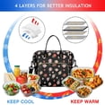 thumbnail image 4 of Pioneer Flower Floral Print Pattern Womens Lunch Box for Work,Insulated Large Lunch Bag,Leakproof Adult Lunch Bag for Work,Beach,Travel,Picnic,Camping, 4 of 6