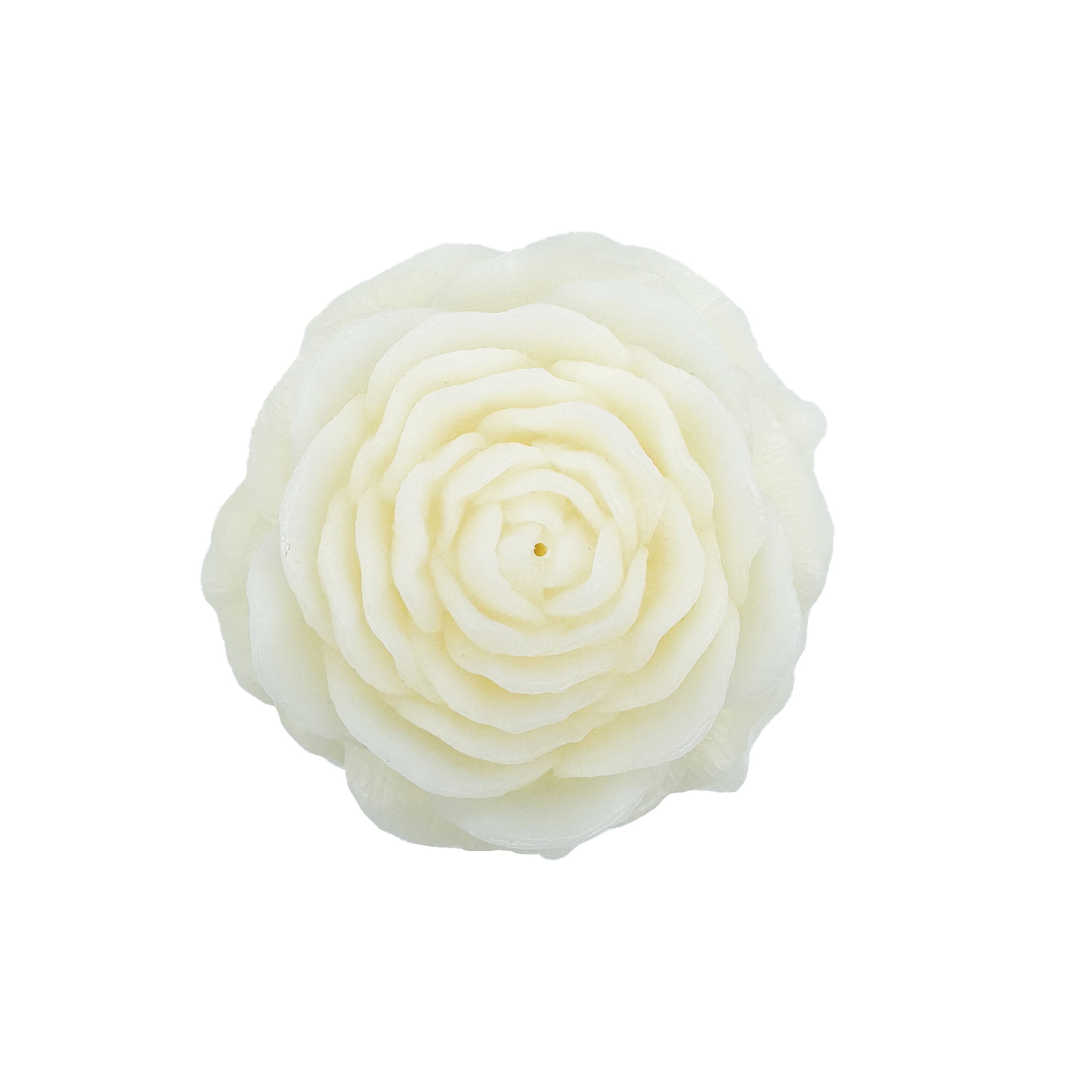 Mainstays Unscented Rose Candle, 2.4 inches Height, Ivory
