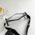 thumbnail image 2 of Bolsa hobo para mujer tipo satchel transparentes a la moda para regalo de cumpleaños (negro) Ehuebsd Para Estrenar, 2 of 9
