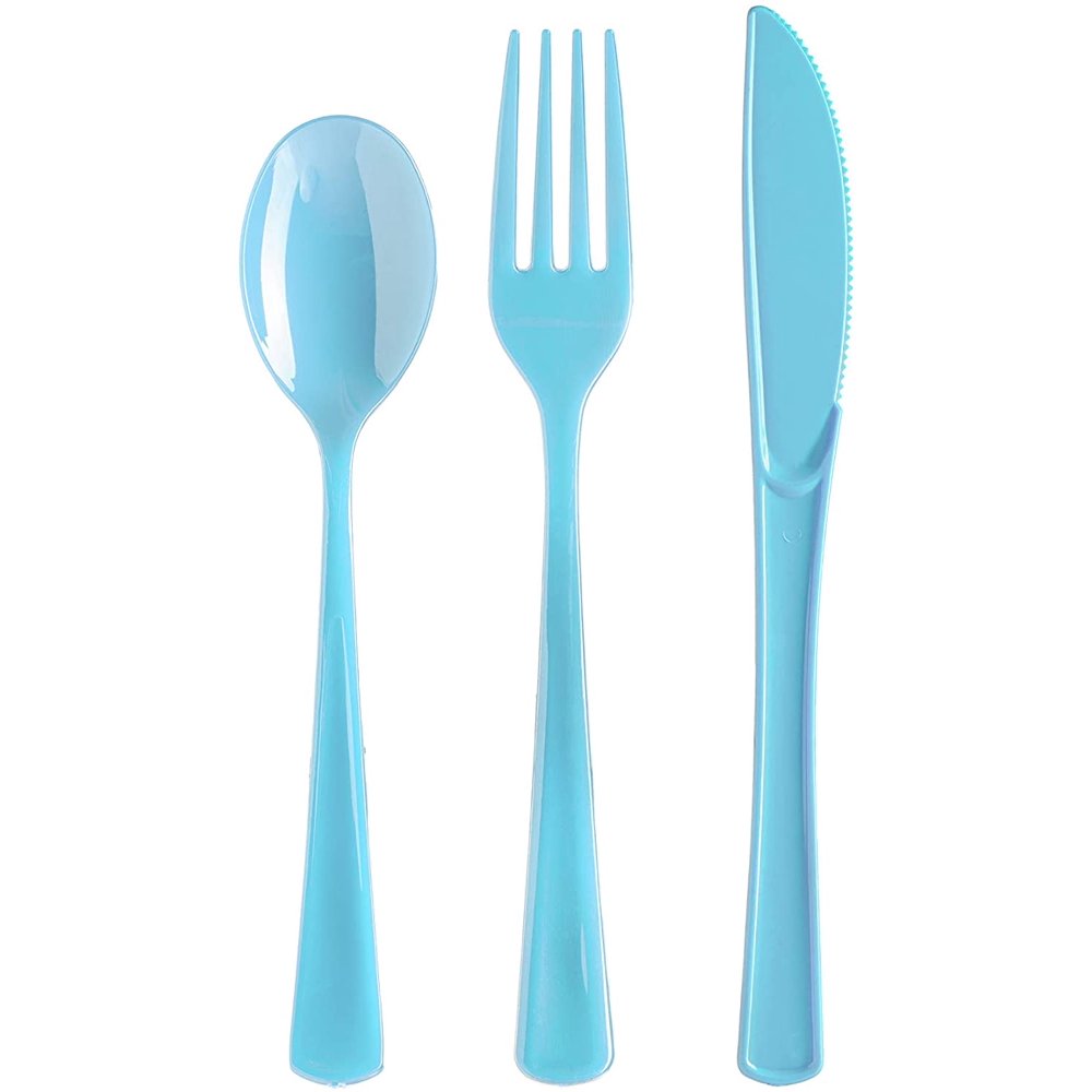 Light Blue Cutlery Combo Pack 24 Ct.