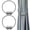 Gray, variant on Black Magnetic Curtain Tiebacks (2 Pack) - Elegant Decor for Bedroom & Office