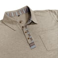thumbnail image 3 of KKBOTIVE Long Sleeve Shirts for Men Casual Collared Polo Shirt Cozy Pullover Men's Fashion Tops for Daily Wear ( Beige Size: S ), 3 of 7