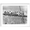 thumbnail image 4 of Art.com New York Construction Workers Lunching on a Crossbeam Photographic Print, White Frame Wall Art, 29" x 23", 4 of 4