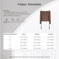 thumbnail image 7 of inhzoy Women's Fringe Trim Off Shoulder Long Sleeve Top Blouse Concert Cowgirl Disco Outfits Brown XL, 7 of 7