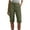 116#Army Green, variant on Cargo Capris for Women with Pockets Capri Cargo Work Pants for Women Casual Summer Gray S