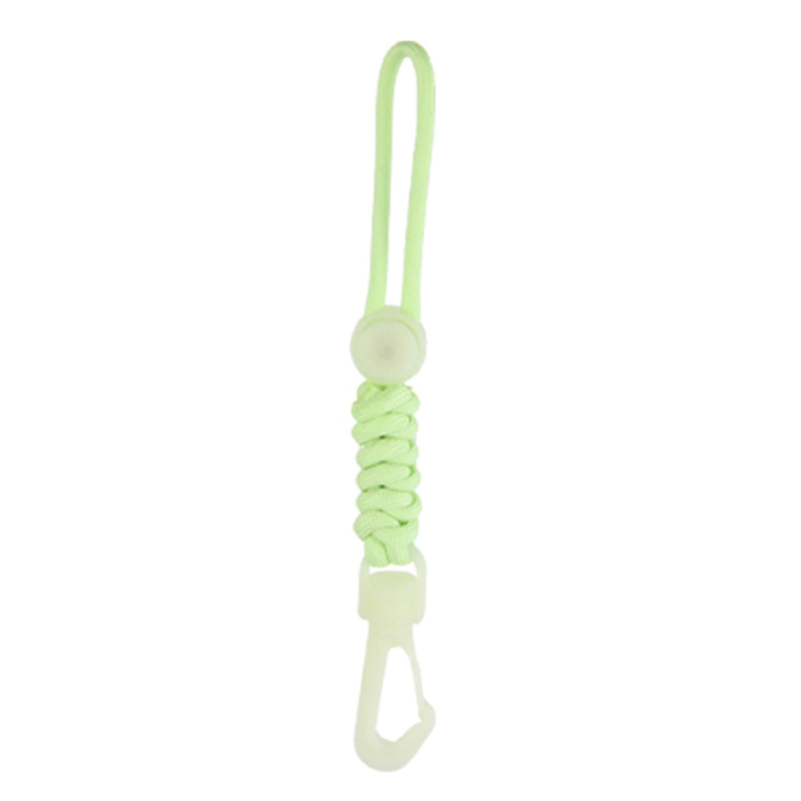 Luminous Diving Lanyard Anti Lost Strap with Clip Durable Dive Lanyard for Underwater Activities