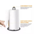 thumbnail image 3 of ZPAQI Practical Metal Paper Roll Dispenser Space saving Tissue Storage Stand Holder, 3 of 6