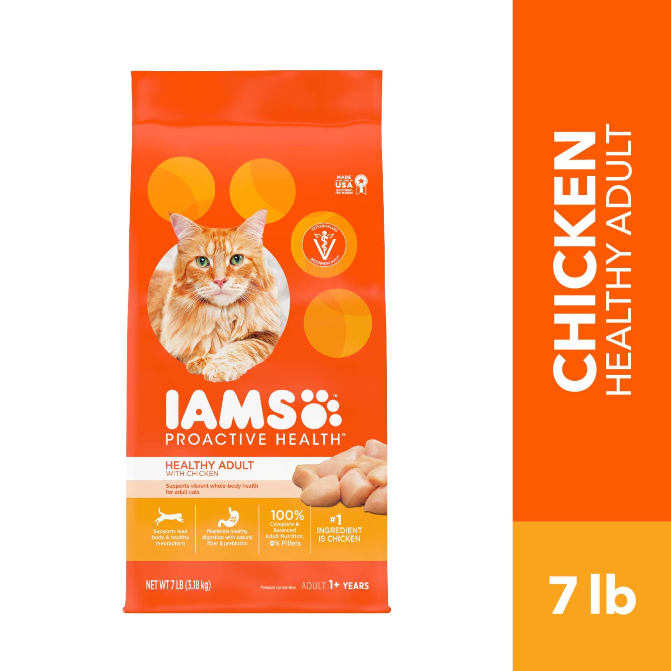 Iams Proactive Health Chicken Dry Cat Food, 7 Lb Bag