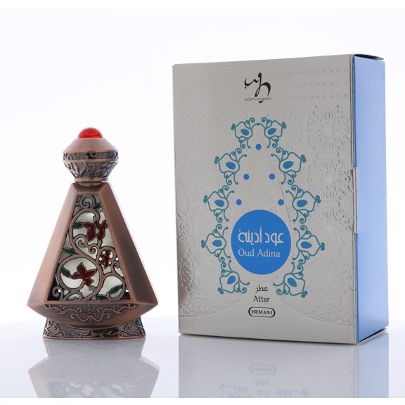 WB by HEMANI Attar Oud Adina 20mL (0.7 fl oz) - 100% Halal Essential Oil Based Perfume