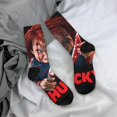 thumbnail image 6 of Saiise Chucky Funny Socks Men Women Adults Novelty Graphic Crew Tube Socks Crazy Design Casual Dress Socks for Sports,Running,Travel, 6 of 7