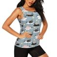 thumbnail image 2 of Lsque Swan Princess On Lake Printed Workout Tank Tops for Women, Athletic Sports Tank Tops, Compression Sleeveless Dry Fit Shirts,Sleeveless Yoga Shirt-Medium, 2 of 9