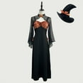 Halloween Costumes Woman 2024 Witch Witched for Witch with Hats Dress