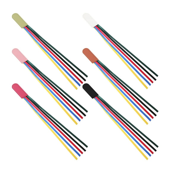 Masteelf 6PCS Bible Ribbon Bookmarks Ribbons Bookmark String Bible Book Markers Bible Readers Bookmarks PU Leather Bookmarks Ribbons Bookmarks