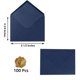 thumbnail image 2 of Sobres Toperd A6 100 unidades Azul Marino 17x12 cm Papel, 2 of 6