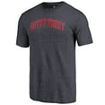 thumbnail image 2 of Men's Heathered Navy Ole Miss Rebels Arched Battle Cry Tri-Blend T-Shirt, 2 of 3