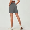 thumbnail image 4 of Hurxie Women's 5" Hiking Shorts UPF 50+ Quick Dry Lightweight Athletic Running Golf Summer Casual Shorts with Pockets Gray,2XL, 4 of 6