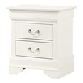 thumbnail image 2 of Glory Furniture Louis Phillipe 2 Drawer Nightstand in White, 2 of 4